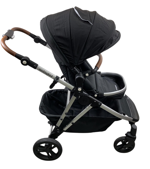 Shop Mockingbird Single to Double 2.0 Stroller, 2024, Black, Silver With Penny Leather, Windowpane at GoodBuy Gear