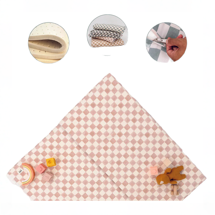 Shop Toki Kids Mega Padded Play Mat 55" x 55", Cloud + Sandcastle at GoodBuy Gear