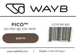 Shop WAYB Pico Portable Car Seat, 2023, Earth at GoodBuy Gear