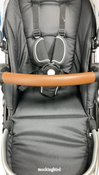 Shop Mockingbird Single to Double 2.0 Stroller, 2024, Sea, Silver With Penny Leather, Watercolor Drops at GoodBuy Gear