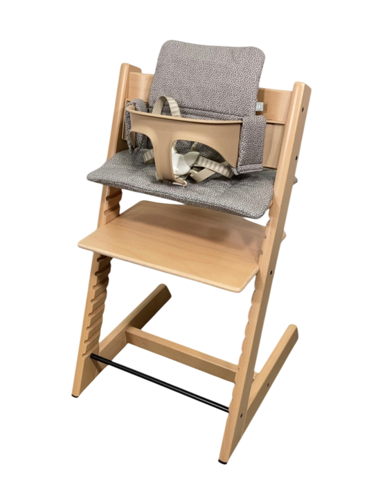 Shop Stokke Tripp Trapp Complete High Chair, Natural, Dots Grey, Natural 2.0 at GoodBuy Gear