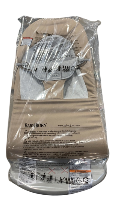 Shop BabyBjorn Bouncer Balance, Light Gray Frame, Khaki/Beige at GoodBuy Gear