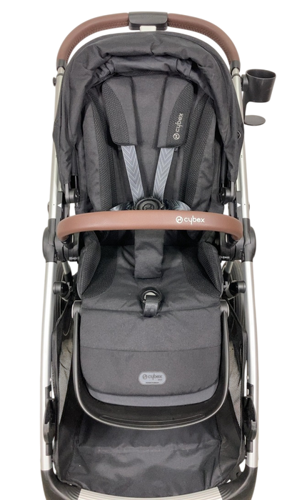 Shop Cybex Gazelle S Modular Stroller, 2023, Moon Black, Silver Frame at GoodBuy Gear