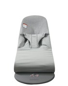Shop BabyBjorn Bouncer Bliss, Dark Gray Frame, Light Gray 3D Jersey at GoodBuy Gear