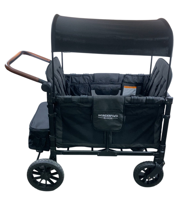 Shop Wonderfold W4 Luxe Quad Stroller Wagon, 2021, Charcoal Grey with Black Frame at GoodBuy Gear