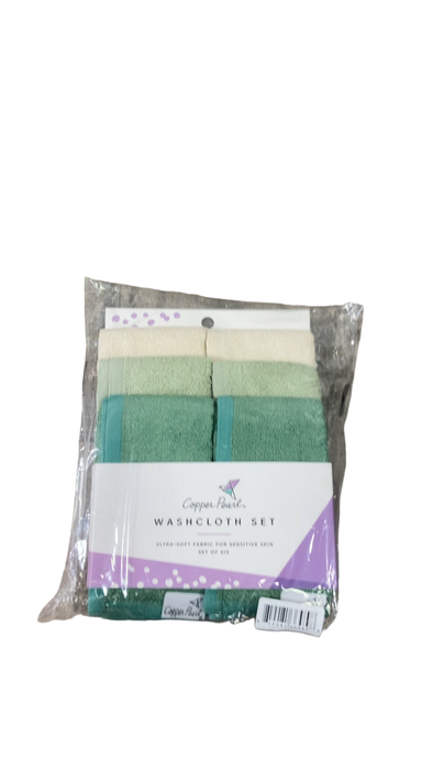 Shop Copper Pearl 6 Ultra Soft Washcloths, Haven at GoodBuy Gear