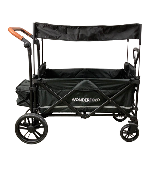 secondhand Wonderfold X2 Push + Pull Double Stroller Wagon, 2023, Stealth Black