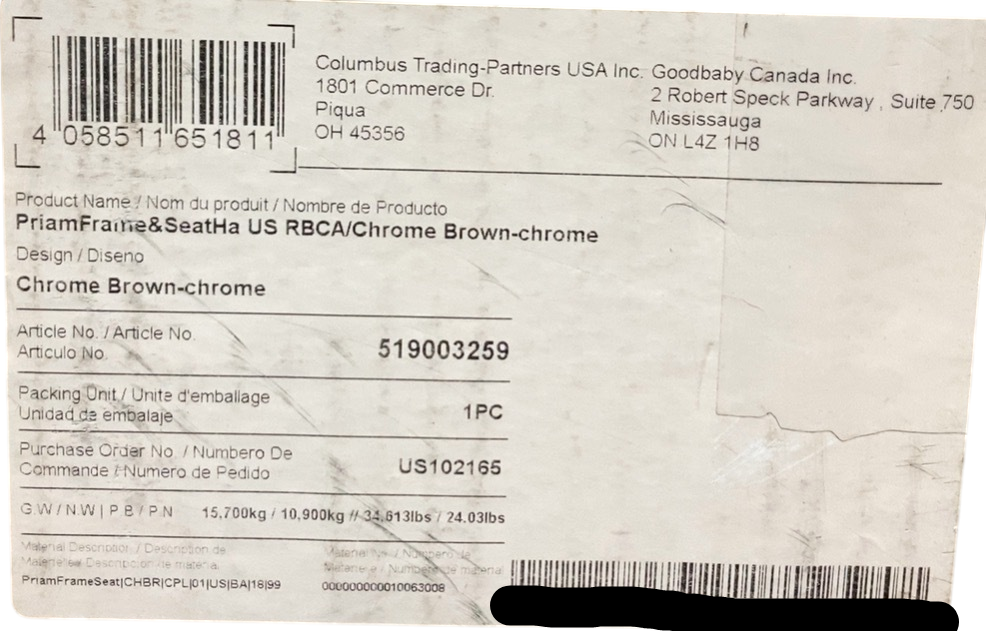 Shop Cybex PRIAM Stroller Frame And Seat, 2021, Chrome/Brown at GoodBuy Gear