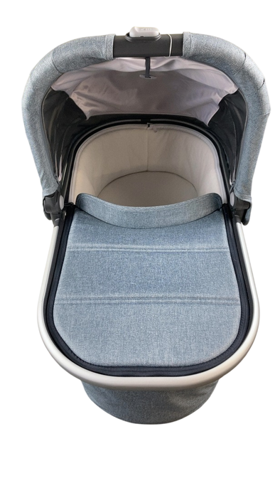 Shop UPPAbaby V2 Bassinet, Gregory (Blue Melange) at GoodBuy Gear