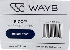 Shop WAYB Pico Portable Car Seat, 2022, Midnight Sky at GoodBuy Gear