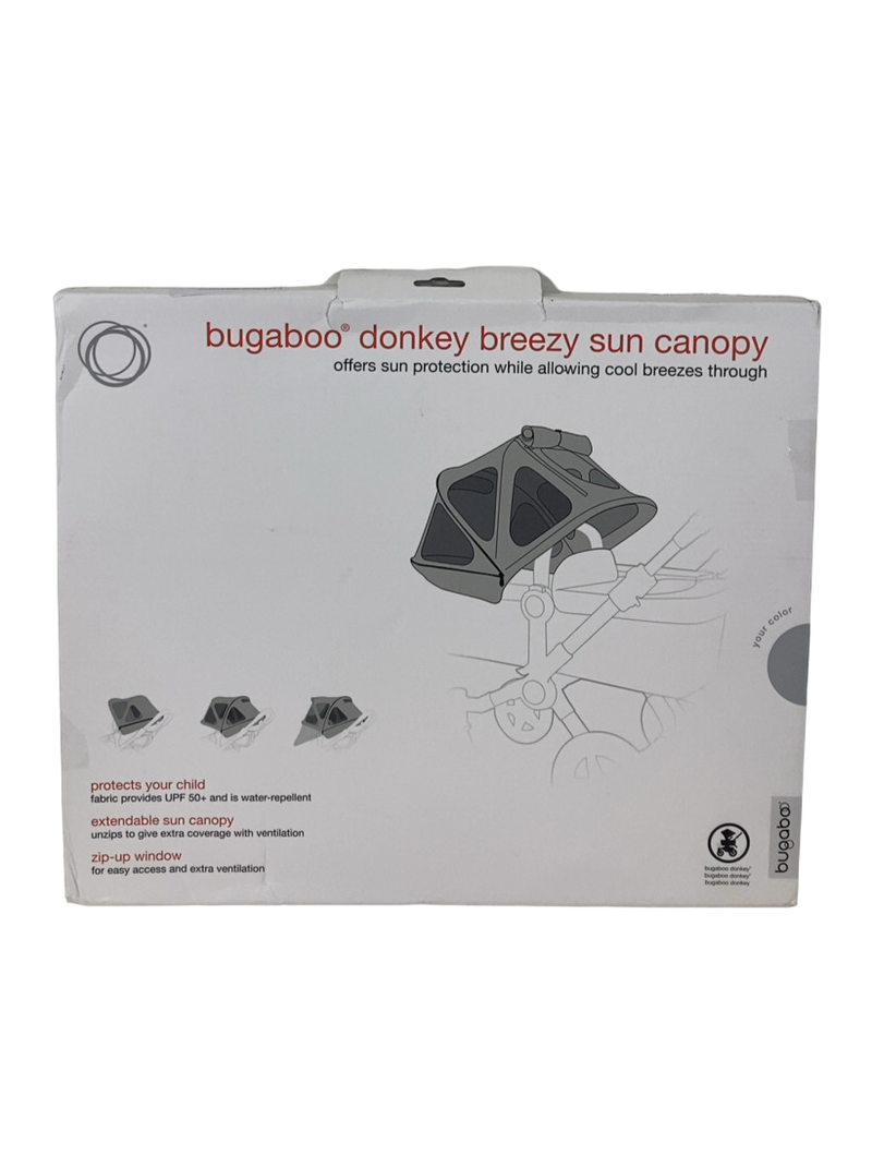 Bugaboo Donkey Breezy Sun Canopy, Misty Grey