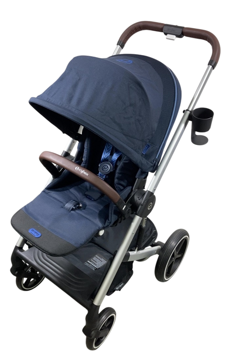 Shop Cybex Balios S Lux Stroller, 2023, Ocean Blue, Silver at GoodBuy Gear