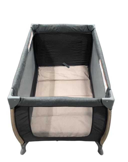 Shop Monbebe Play Yard with Full-Size Rocking Bassinet, Castle Point at GoodBuy Gear