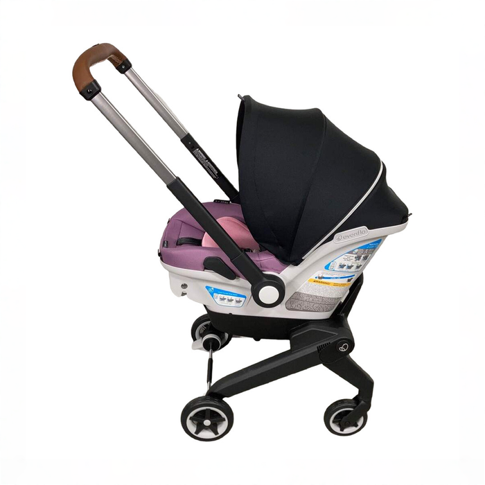 Shop Evenflo Gold Shyft Dual Ride Infant Car Seat Stroller Combo, 2023, Opal Pink, with Carryall Storage and Extended Canopy at GoodBuy Gear