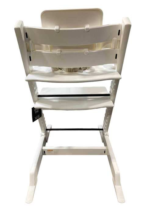 Stokke Tripp Trapp High Chair with Baby Set and Tray, White, White