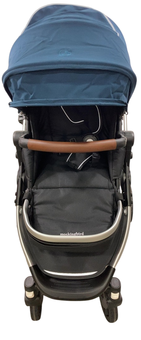 Shop Mockingbird Single 2.0 Stroller, 2024, Sea, Silver With Penny Leather, Windowpane at GoodBuy Gear