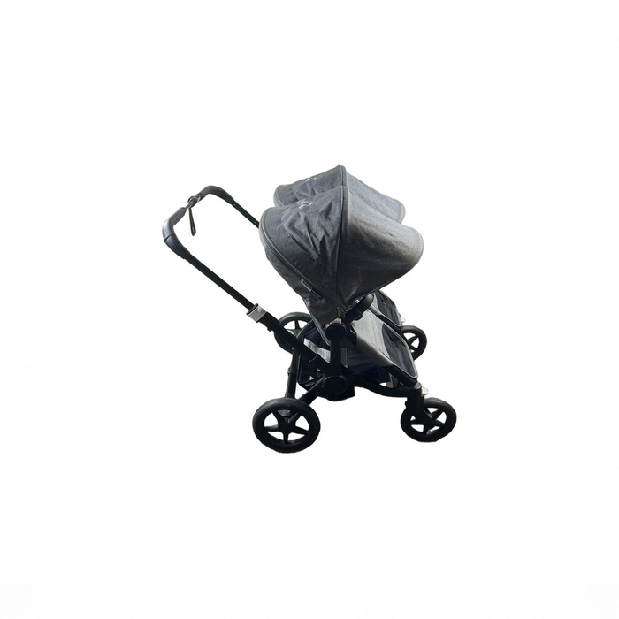 Shop Bugaboo Donkey 3 Duo Stroller, 2021, Black, Grey Melange, Grey Melange at GoodBuy Gear