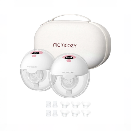 Shop Momcozy All-in-one M5 Double Wearable Breast Pump, Gradiant Pink at GoodBuy Gear