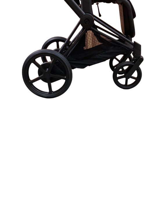 Shop Cybex E-PRIAM Electric Stroller, 2023, Deep Black, Matte Black, with Battery at GoodBuy Gear