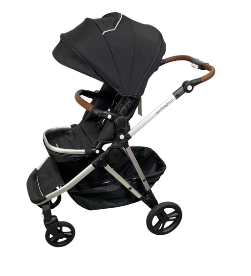 Shop Mockingbird Single to Double 2.0 Stroller, Black, Windowpane, Silver With Penny Leather, 2024 at GoodBuy Gear