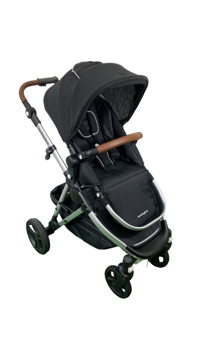 Shop Mockingbird Single 2.0 Stroller, 2024, Black, Silver With Penny Leather, Windowpane at GoodBuy Gear