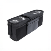 Shop Wonderfold Universal Parent Console Stroller Organizer with Insulated Cup Holders, Jet Black at GoodBuy Gear
