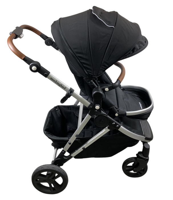 Shop Mockingbird Single 2.0 Stroller, Black, Windowpane, Silver With Penny Leather, 2024 at GoodBuy Gear