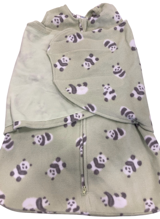 Shop Halo Micro-Fleece Swaddle, Newborn, Cozy Pandas at GoodBuy Gear