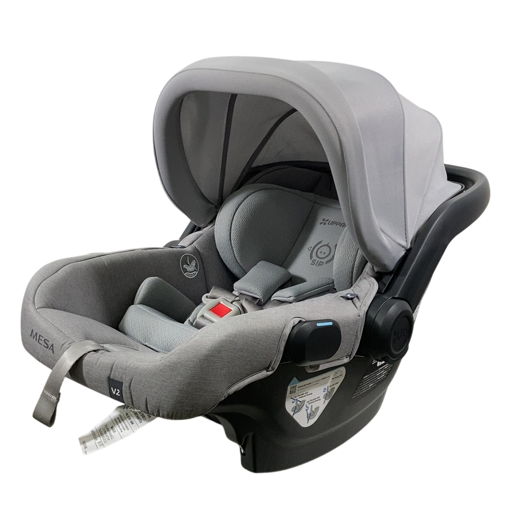 uppababy mesa raise headrest UPPAbaby MESA V2 Infant Car Seat, 2023, Stella (Grey Melange)
