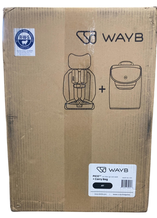 Shop WAYB Pico Portable Car Seat Travel Bag, Jet, Carry Bag, 2025 at GoodBuy Gear