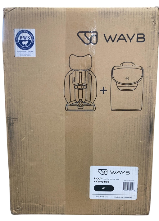 Shop WAYB Pico Portable Car Seat Travel Bag, Jet, Carry Bag, 2025 at GoodBuy Gear