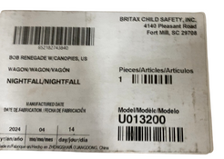 Shop BOB Renegade 3 Seats Canopy Stroller Wagon, 2023, Nightfall at GoodBuy Gear