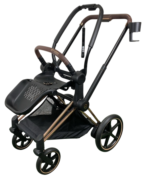 Shop Cybex E-PRIAM Stroller Frame Only, 2023, Rosegold, with Battery at GoodBuy Gear