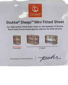 Shop Stokke Sleepi Mini Fitted Sheet, Stripped Away Pebbles, V3 at GoodBuy Gear