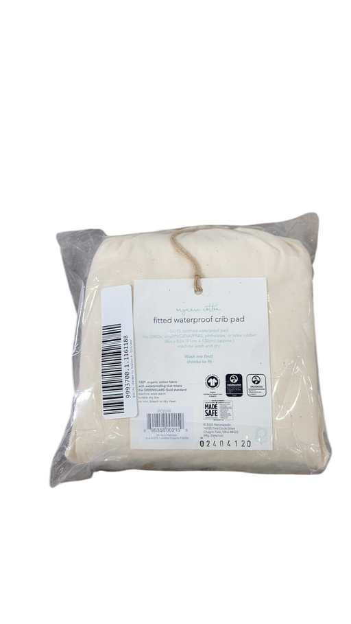 Shop Naturepedic Organic Cotton Waterproof Fitted Crib Pad, Crib Flat Rectangle at GoodBuy Gear