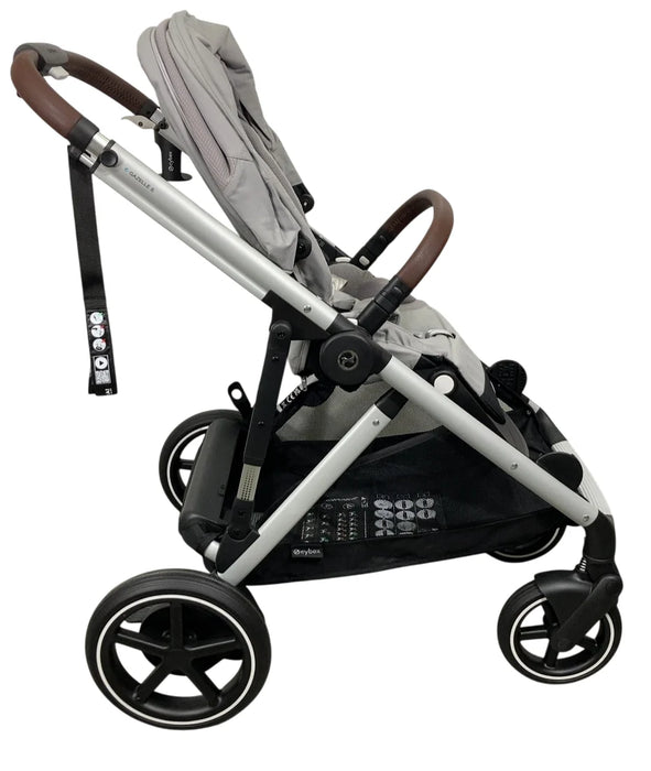 Cybex e-Gazelle S Stroller, 2024, Silver, Stone Grey