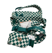 Shop Mabē The Monarch Carrier, Evergreen Check at GoodBuy Gear