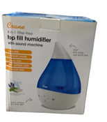 Shop Crane 4-in-1 Drop Ultrasonic Cool Mist Humidifier, Blue & White at GoodBuy Gear