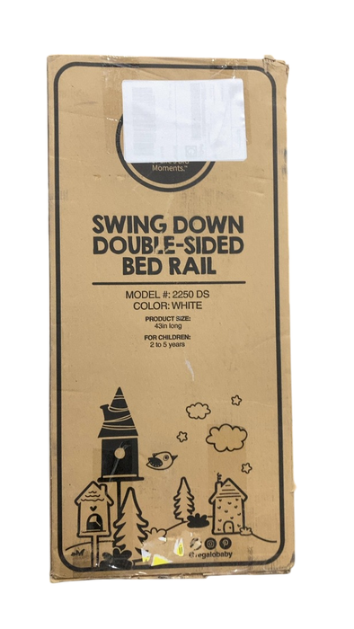 Shop Regalo Swing Down Double Bed Rail, 2 Pack, 43in, White at GoodBuy Gear