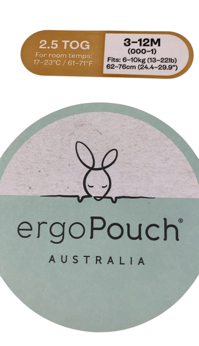 Shop ErgoPouch Jersey Sleeping Bag 2.5 TOG, 3-12 months, Willow at GoodBuy Gear