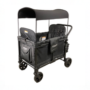 Shop Wonderfold W4 Multifunctional Quad Stroller Wagon, 2021, Charcoal Gray at GoodBuy Gear