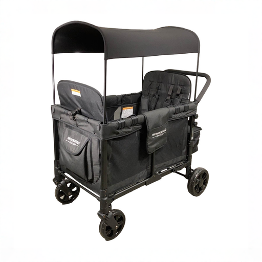 Shop Wonderfold W4 Multifunctional Quad Stroller Wagon, 2021, Charcoal Gray at GoodBuy Gear