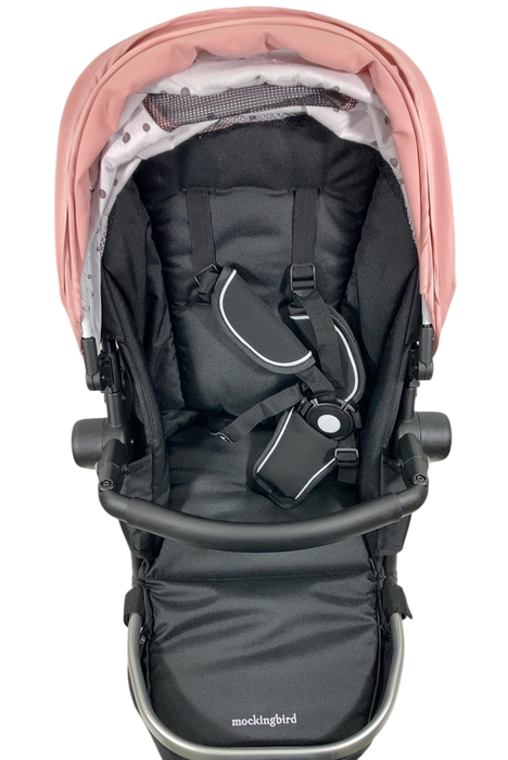 Shop Mockingbird 2nd Seat Kit 2.0, Bloom, Silver With Black Leather, Watercolor Drops at GoodBuy Gear