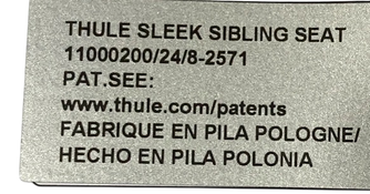 Shop Thule Sleek Sibling Seat, Aluminum, Grey Melange, 2024 at GoodBuy Gear