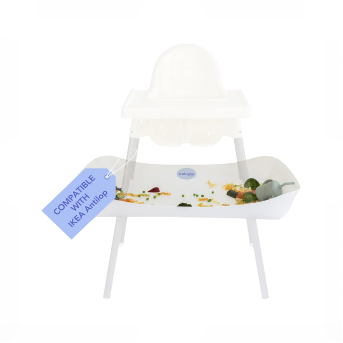 Shop Catchy The Food Catcher For High Chairs, For IKEA Antilop High Chair, White at GoodBuy Gear