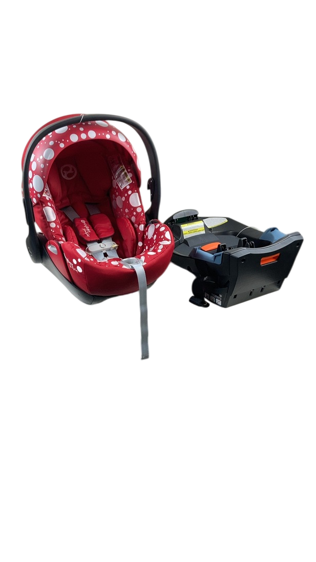 Cybex Cloud Q Infant Car Seat with SensorSafe, 2022, Petticoat Red