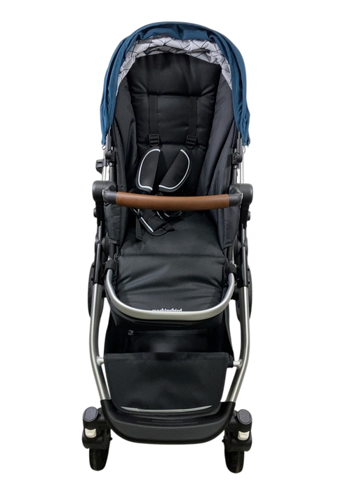 Shop Mockingbird Single to Double 2.0 Stroller, 2024, Sea, Silver With Penny Leather, Windowpane at GoodBuy Gear