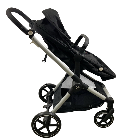 Shop Cybex Eos Stroller, 2024, Moon Black, Silver at GoodBuy Gear