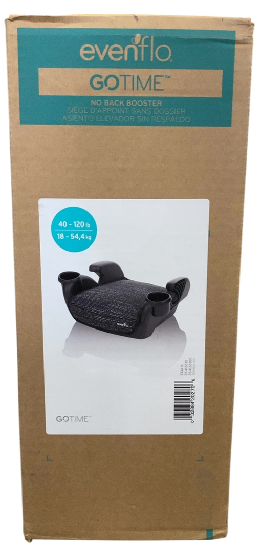 Shop Evenflo GoTime No Back Booster Car Seat, 2023, Static Black at GoodBuy Gear