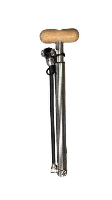Shop Woom AIRFLO Bike Pump, Aluminum/Wood at GoodBuy Gear
